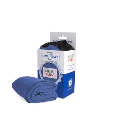 Care plus reishanddoek microvezel - maat: small 40 x 80 cm - blauw - travel