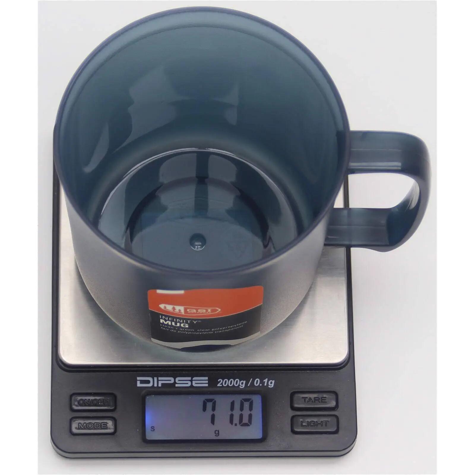 Mug GSI Infinity 14 fl oz Clear Polypropylene léger recyclable anse robuste 2/2