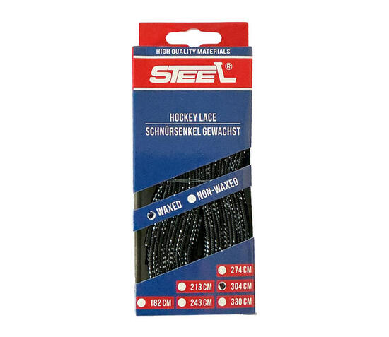 Eishockey Schnürsenkel STEEL gewachst