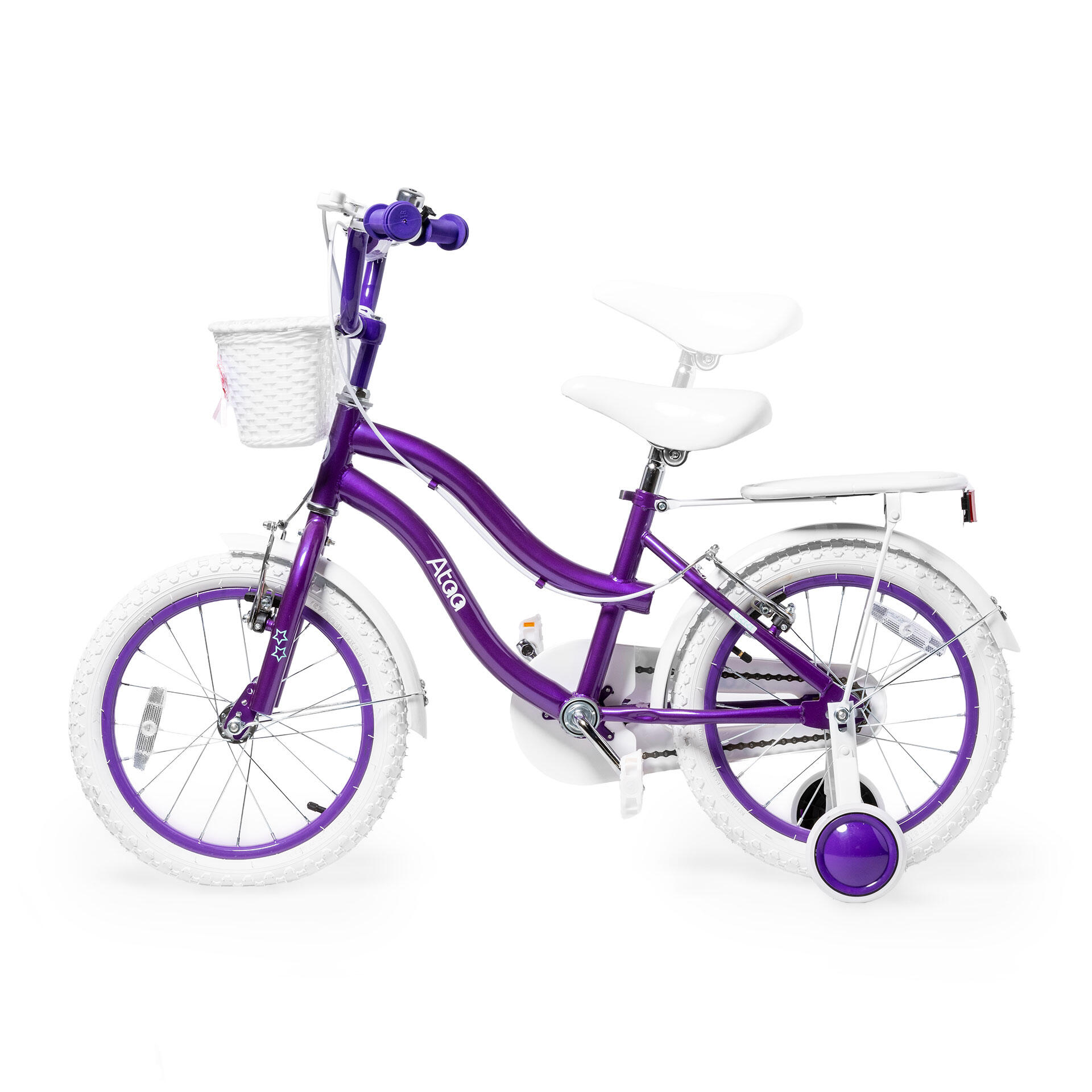 Stars Kinderfahrrad mit Korb und Gepäckträger 16" 2/6
