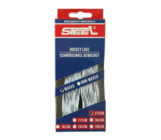 Eishockey Schnürsenkel STEEL gewachst