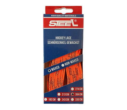 Eishockey Schnürsenkel STEEL gewachst