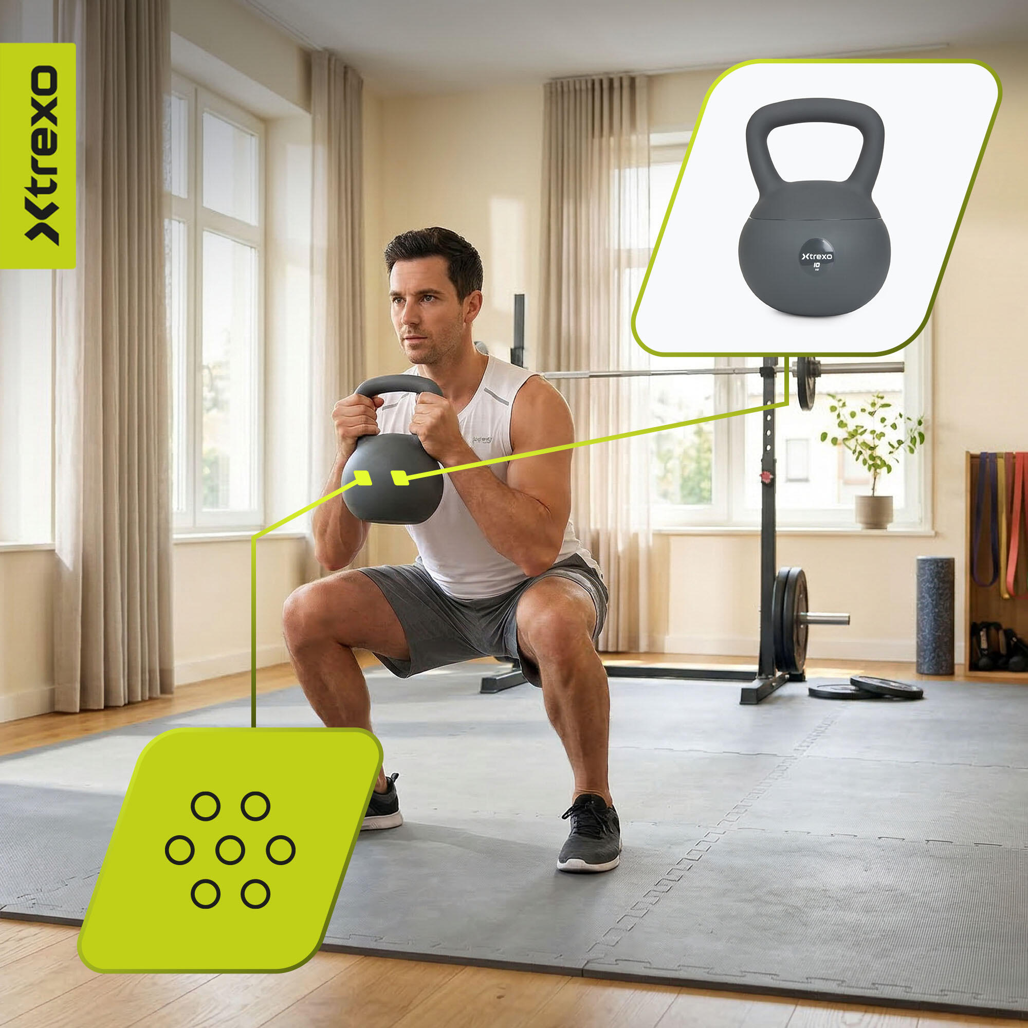 Kettlebell souple XTREXO 12 kg 7/7