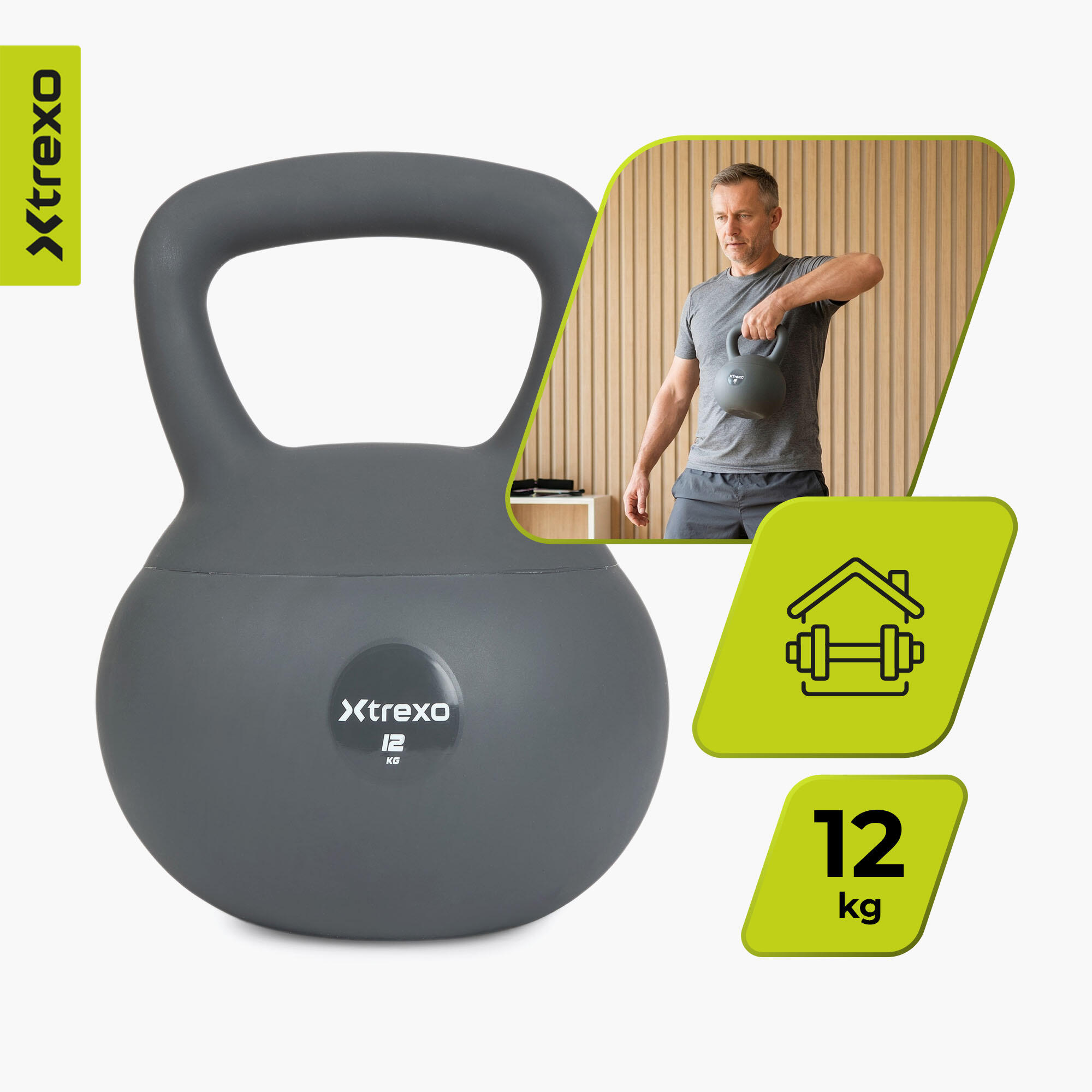 Kettlebell souple XTREXO 12 kg 4/7