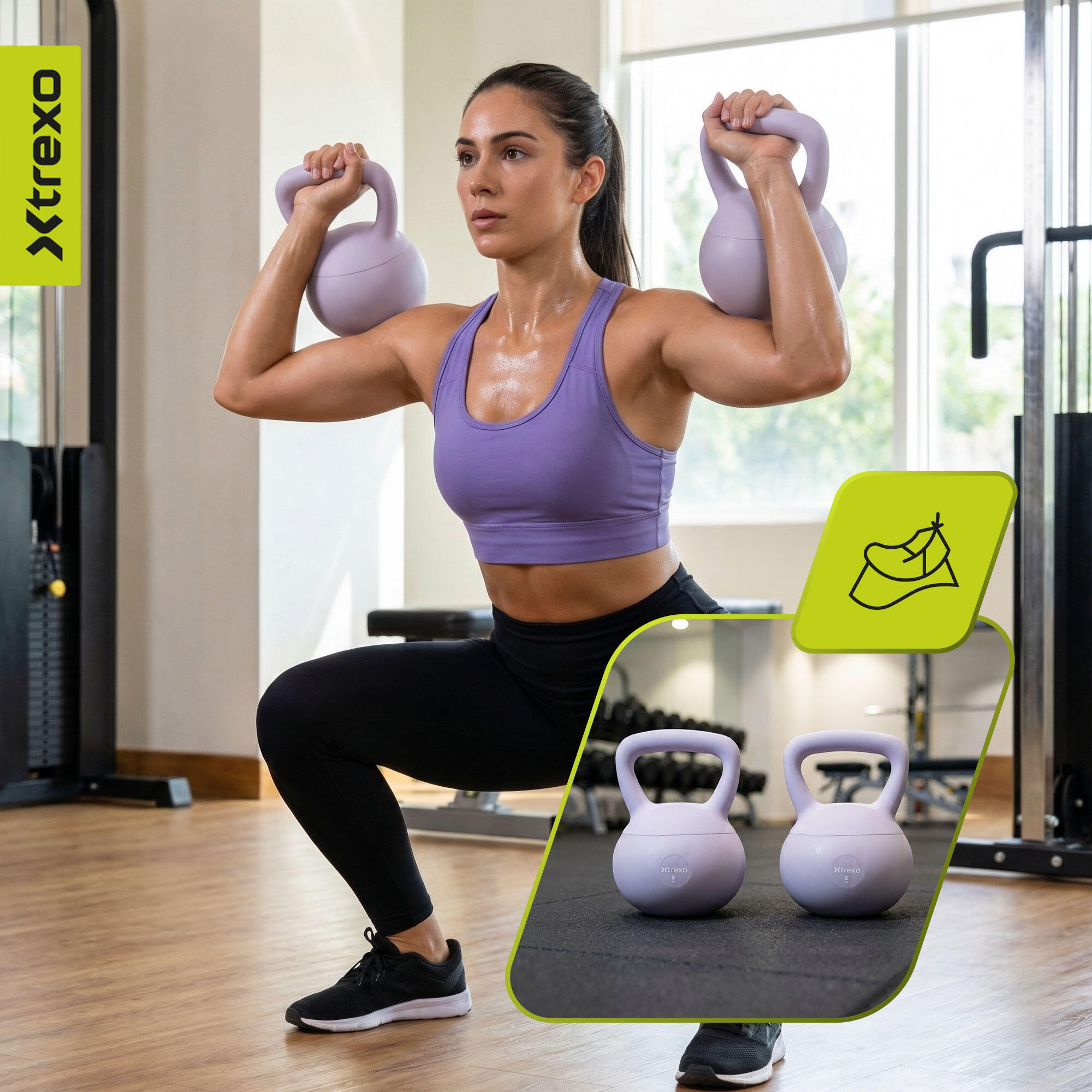 Weicher Kettlebell XTREXO 6 kg 5/7