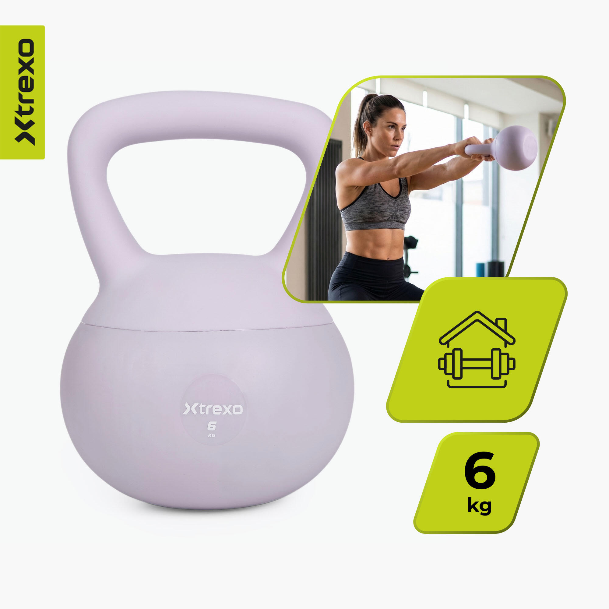 Weicher Kettlebell XTREXO 6 kg 4/7