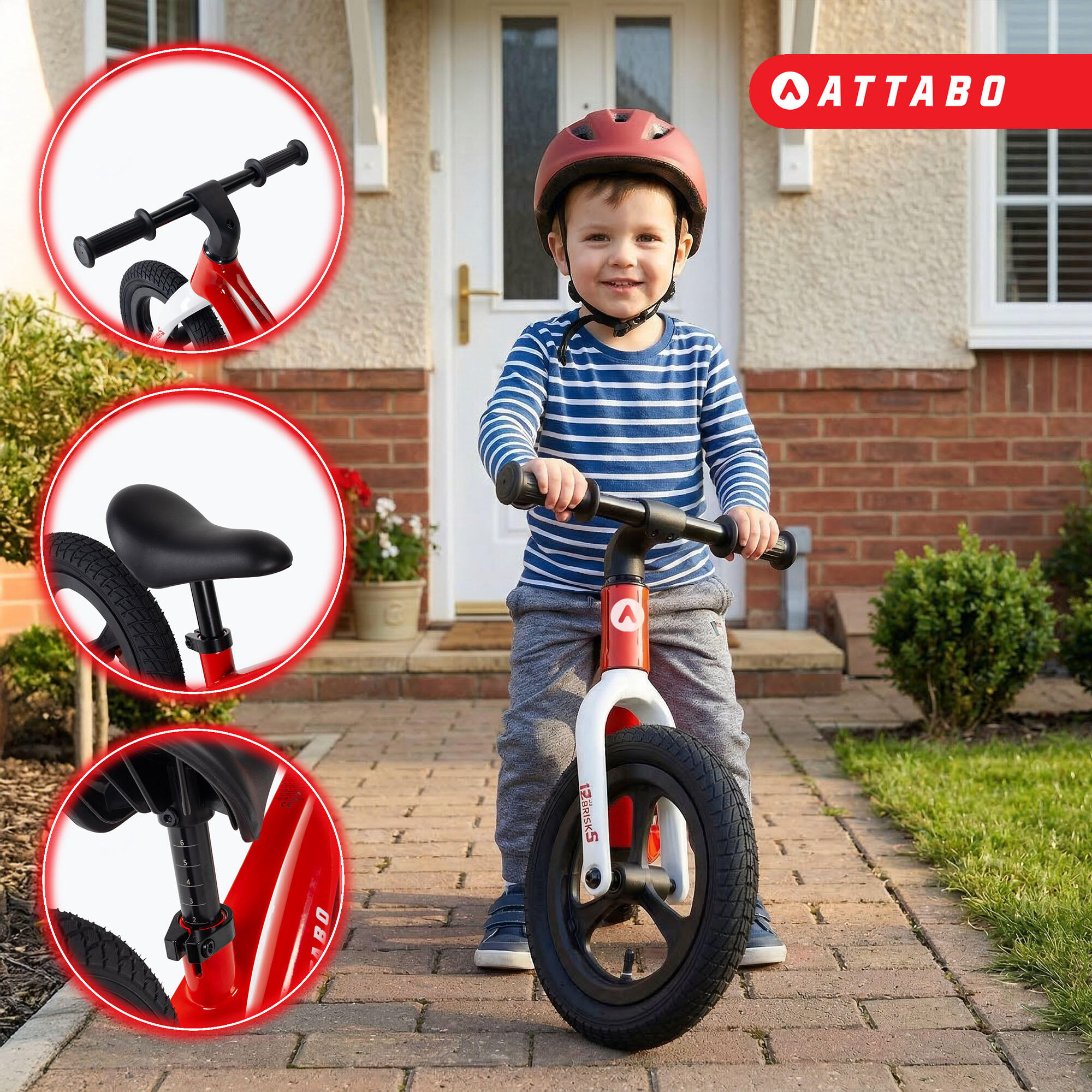 Bicicleta sin pedales ATTABO Brisk S 5/7