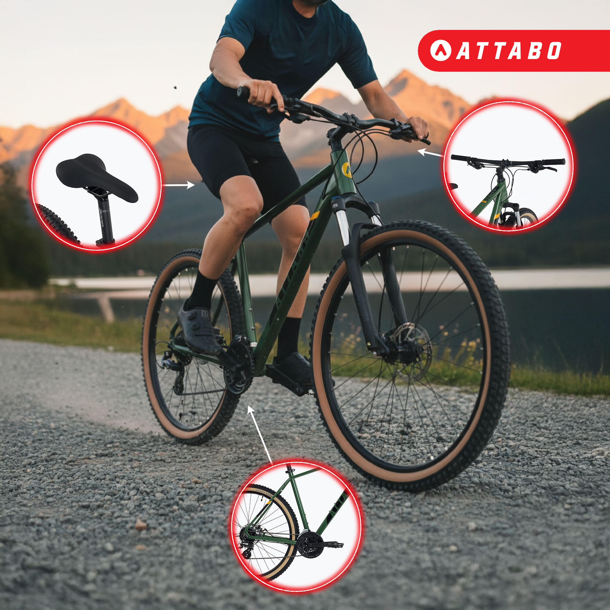 Rower górski męski ATTABO ALPE 2.0 29" 5/7