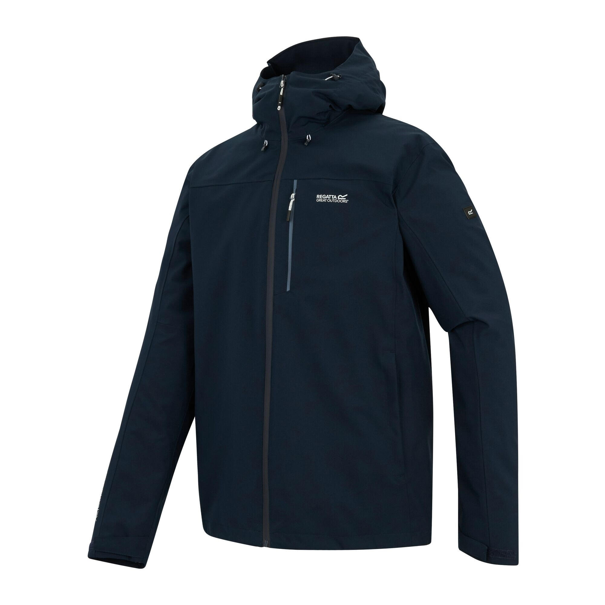 Regatta Uomo Giacca Impermeabile Birchdale II | Traspirante E Leggera | Con Cappuccio E Tasche Zip | Per Trekking E Outdoor