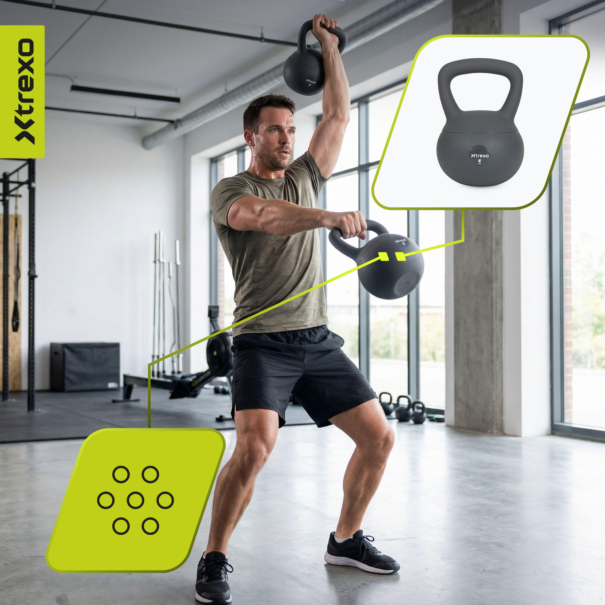 Kettlebell morbido XTREXO 6 kg 7/7