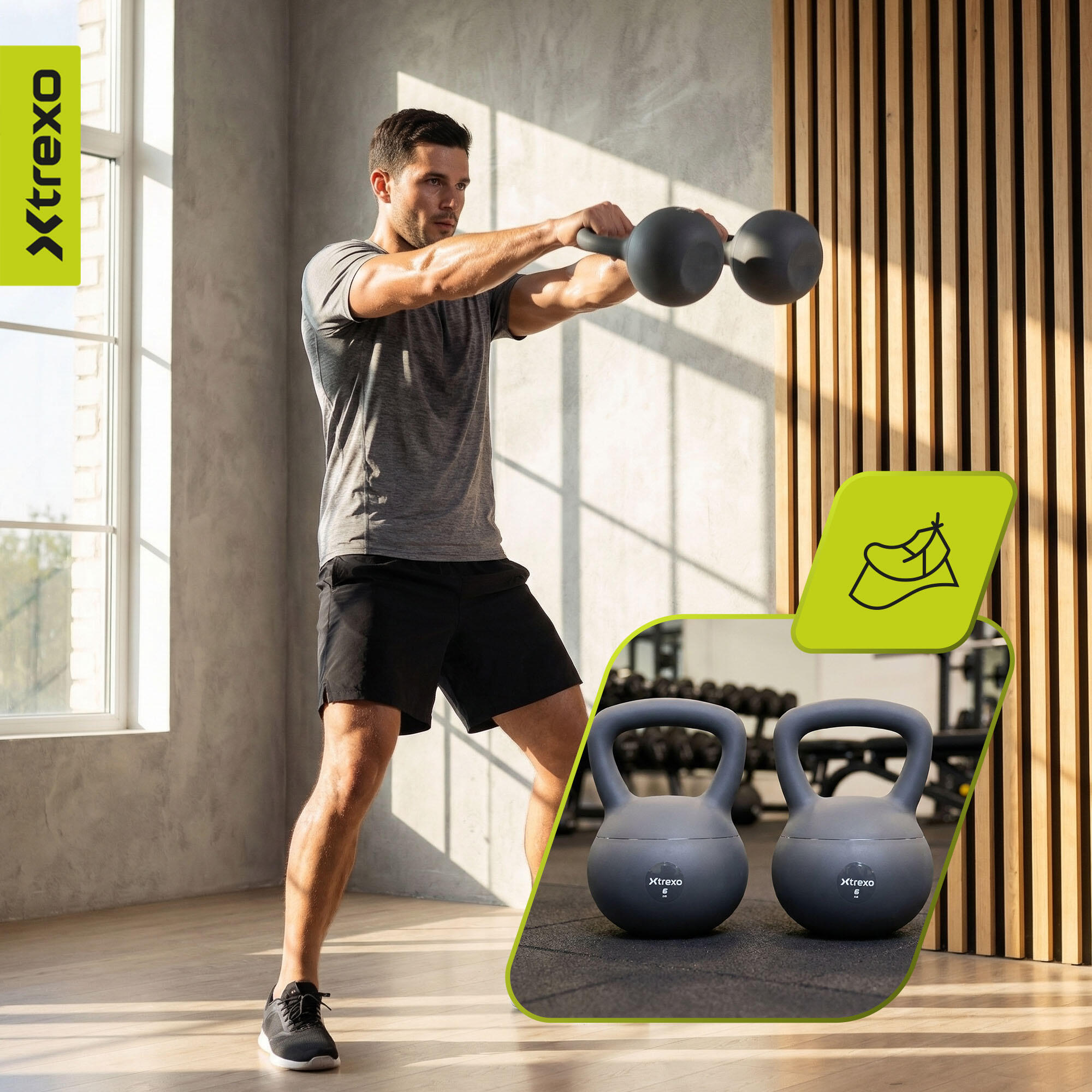 Kettlebell morbido XTREXO 6 kg 5/7