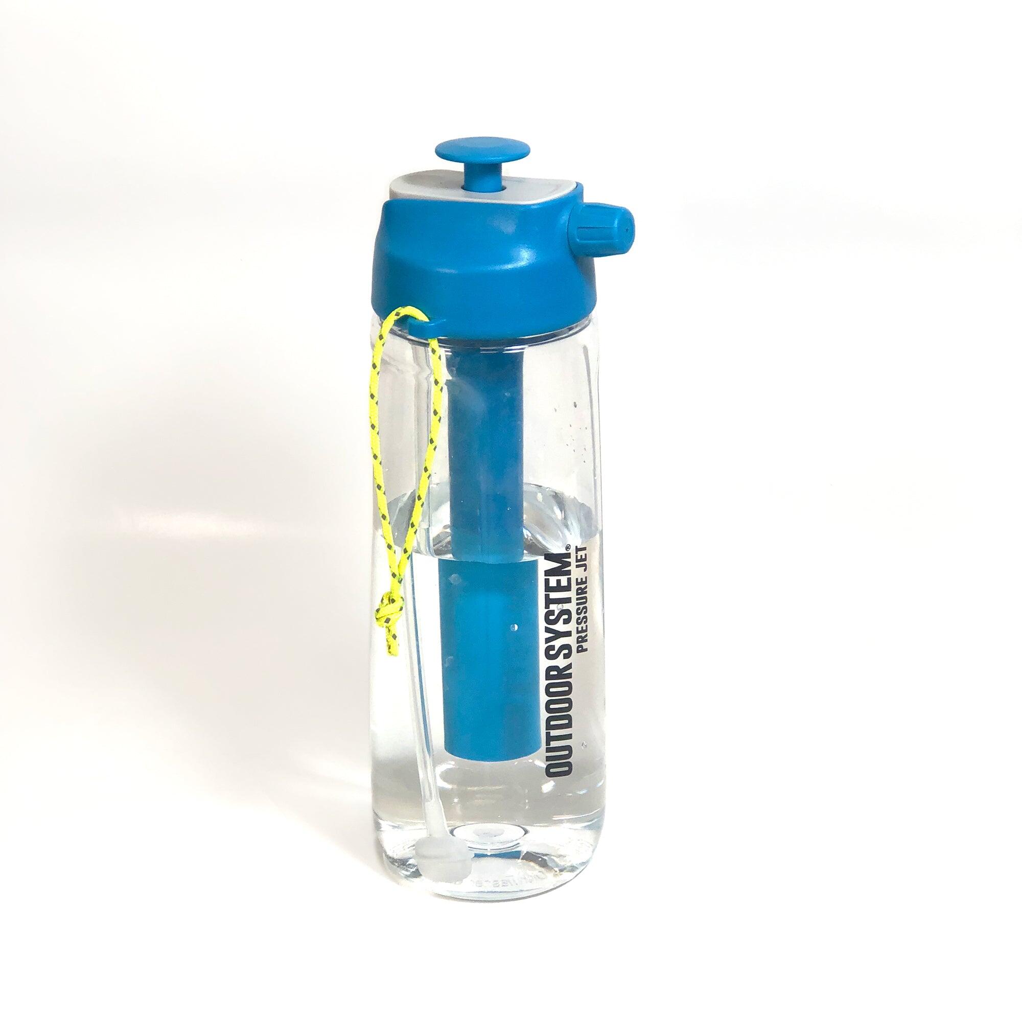 Outdoor-System - Botella de agua multifunción - PRESSURE JET 700 ml - Azul 2/3