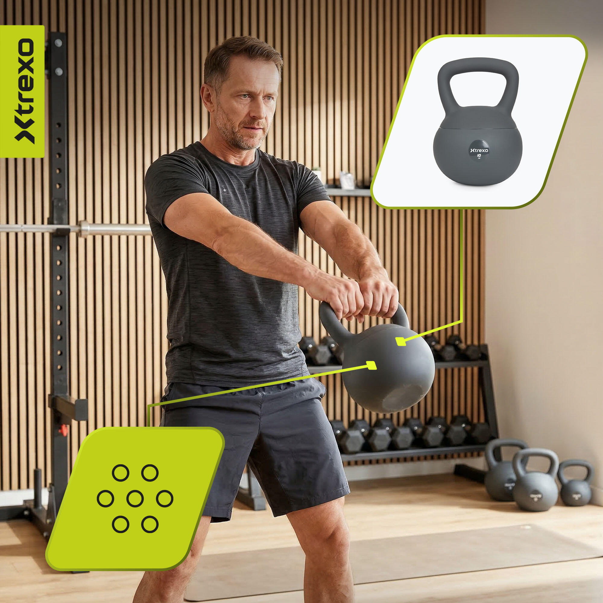Kettlebell souple XTREXO 10 kg 7/7