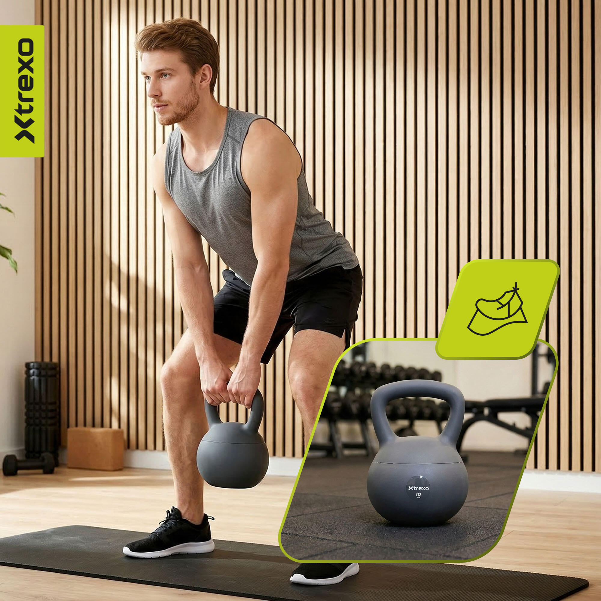 Kettlebell souple XTREXO 10 kg 5/7