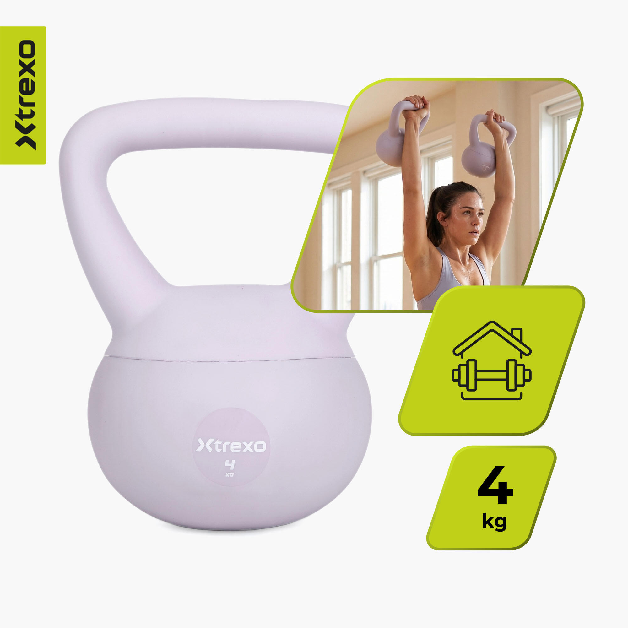 Kettlebell macio XTREXO 4 kg 4/7