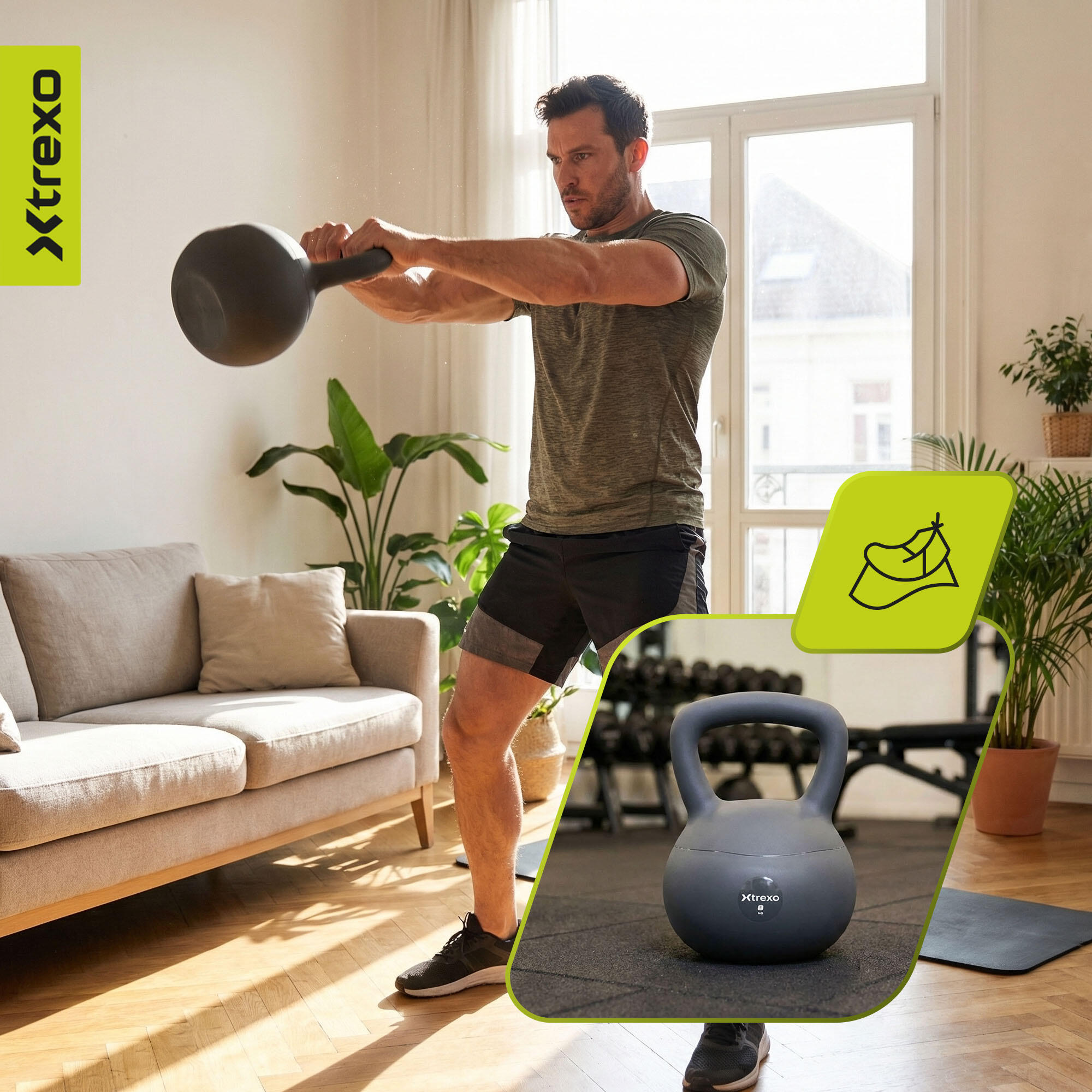 Kettlebell morbido XTREXO 8 kg 5/7