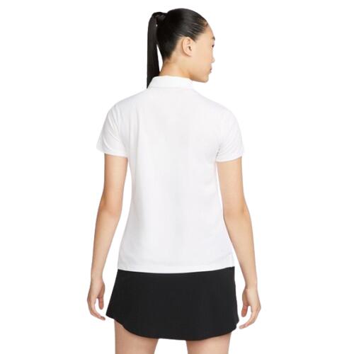 Polo da golf Nike Dry Fit Victory da donna, bianca 2/5