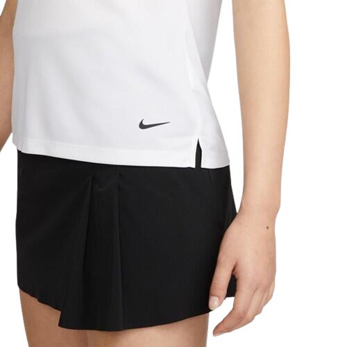Polo da golf Nike Dry Fit Victory da donna, bianca 4/5