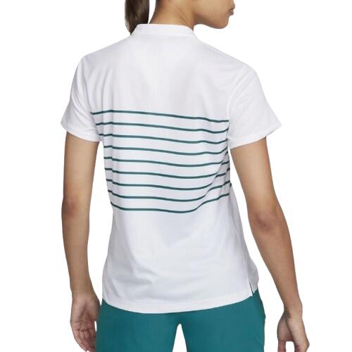 Polo de golf Nike Dry Fit Victory pour femme, blanc 2/4