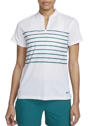 Polo de golf Nike Dry Fit Victory pour femme, blanc