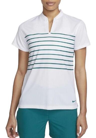 Polo de golf Nike Dry Fit Victory pour femme, blanc
