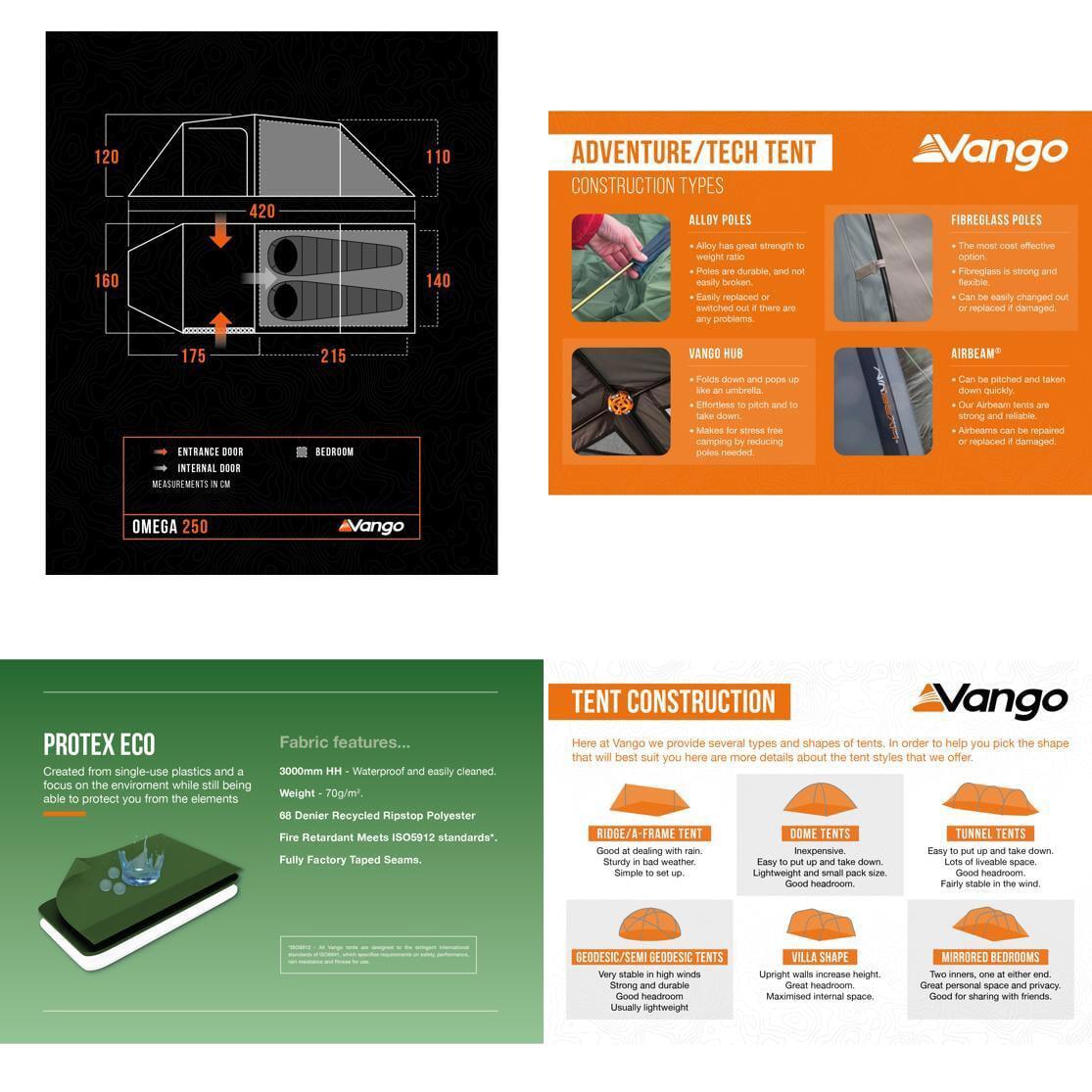 Vango Omega 250 – Tenda a tunnel leggera per 2 persone 7/7