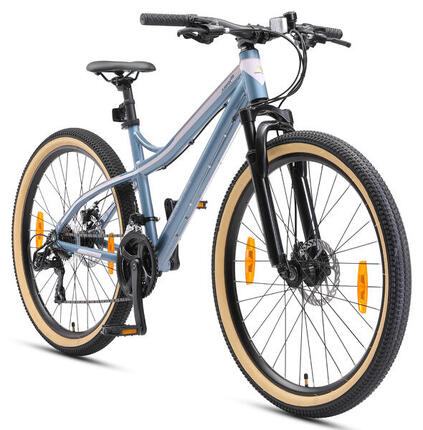 VTT 26" aluminium, semi-rigide, 21 vitesses, frein à disque