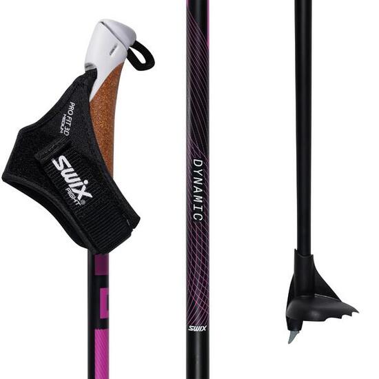 Bâton de ski Swix Dynamic D3 Carbon Pink