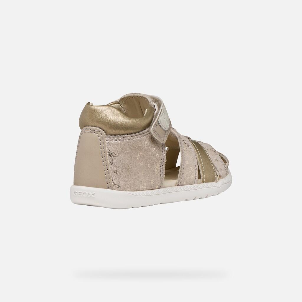 Sandales Bébé Fille B SANDAL MACCHIA GIR Beige/Platine 6/7