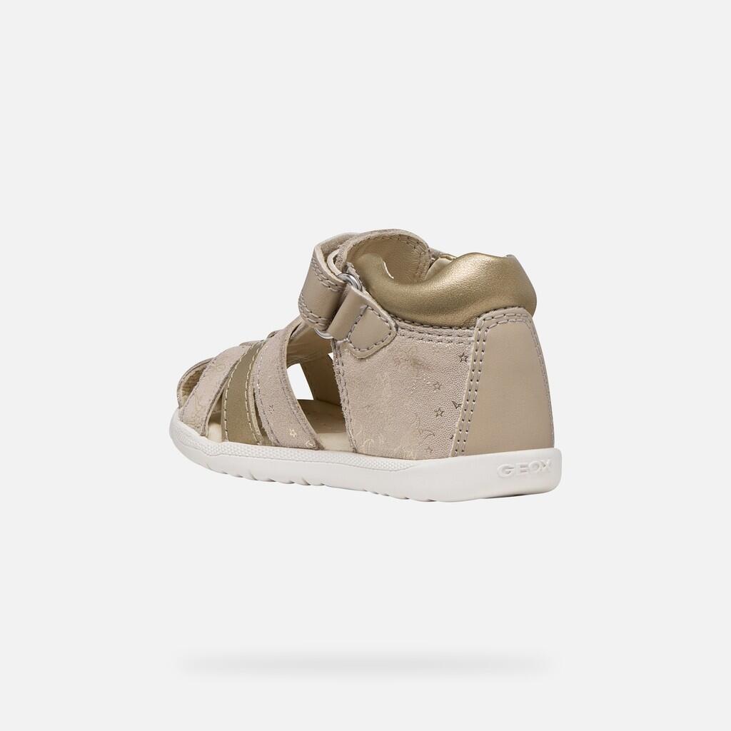 Sandales Bébé Fille B SANDAL MACCHIA GIR Beige/Platine 5/7