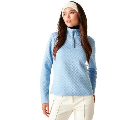 Glamourize middenlaag isolerende actieve fleecetrui met 1/4 rits voor dames