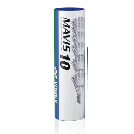 Tube de 6 volants de badminton Yonex Mavis 10