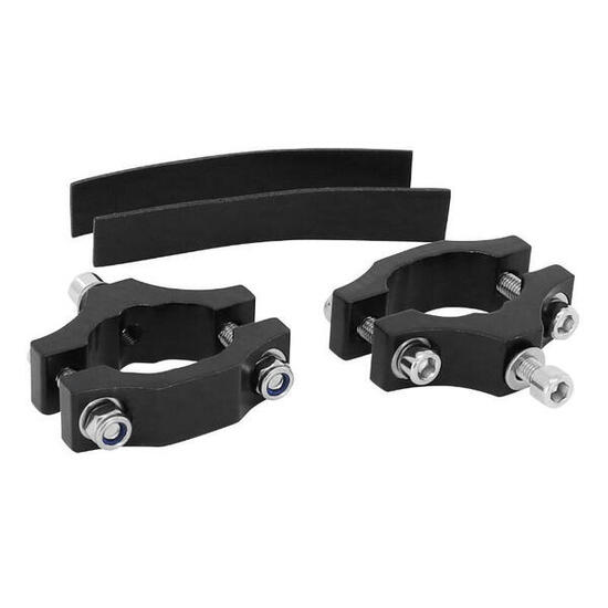 Jeu de 2 supports pour fixation porte bagage vélo - modèle demi-collier Racktime