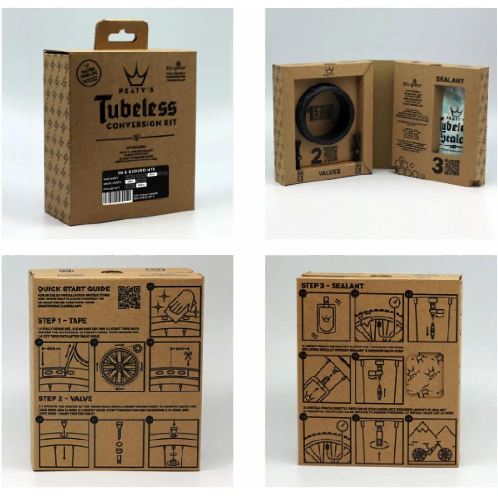 Kit conversion roue tubless Peaty's 1/4