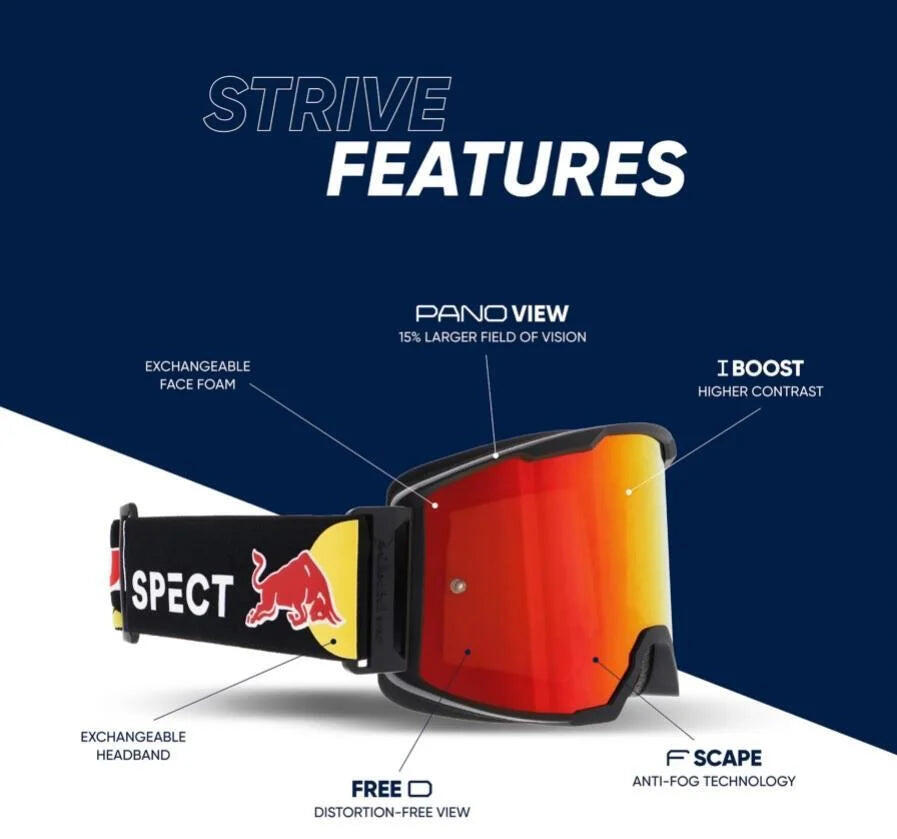 Écran masque Spect Red Bull Strive MX 3/3