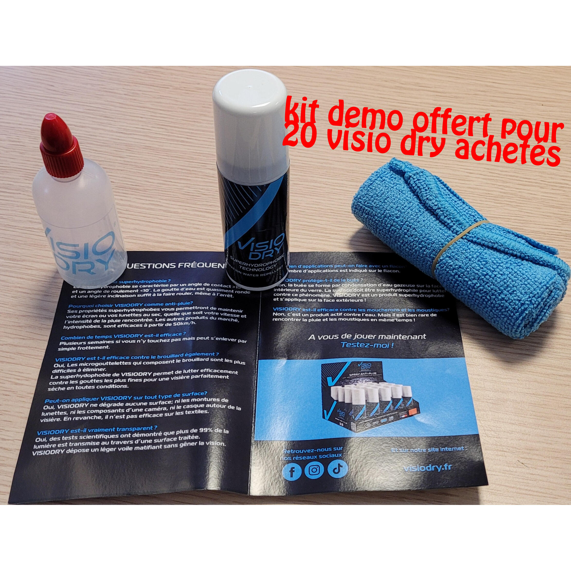 Spray anti-pluie Visiodry 2/4