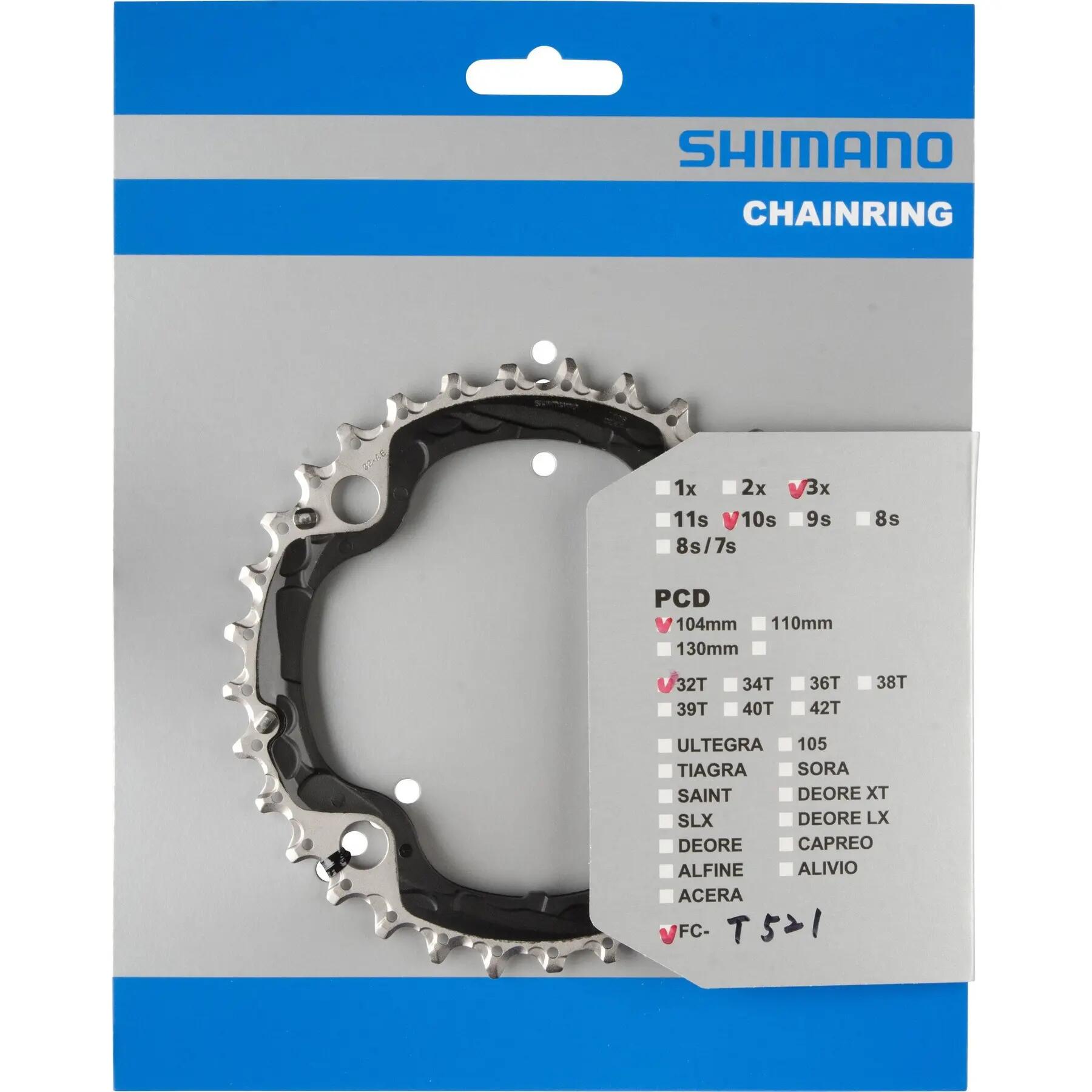 Plateau disque de Shimano Deore FC-M610/FC-T6010/FC-T611/FC-T521 3/3