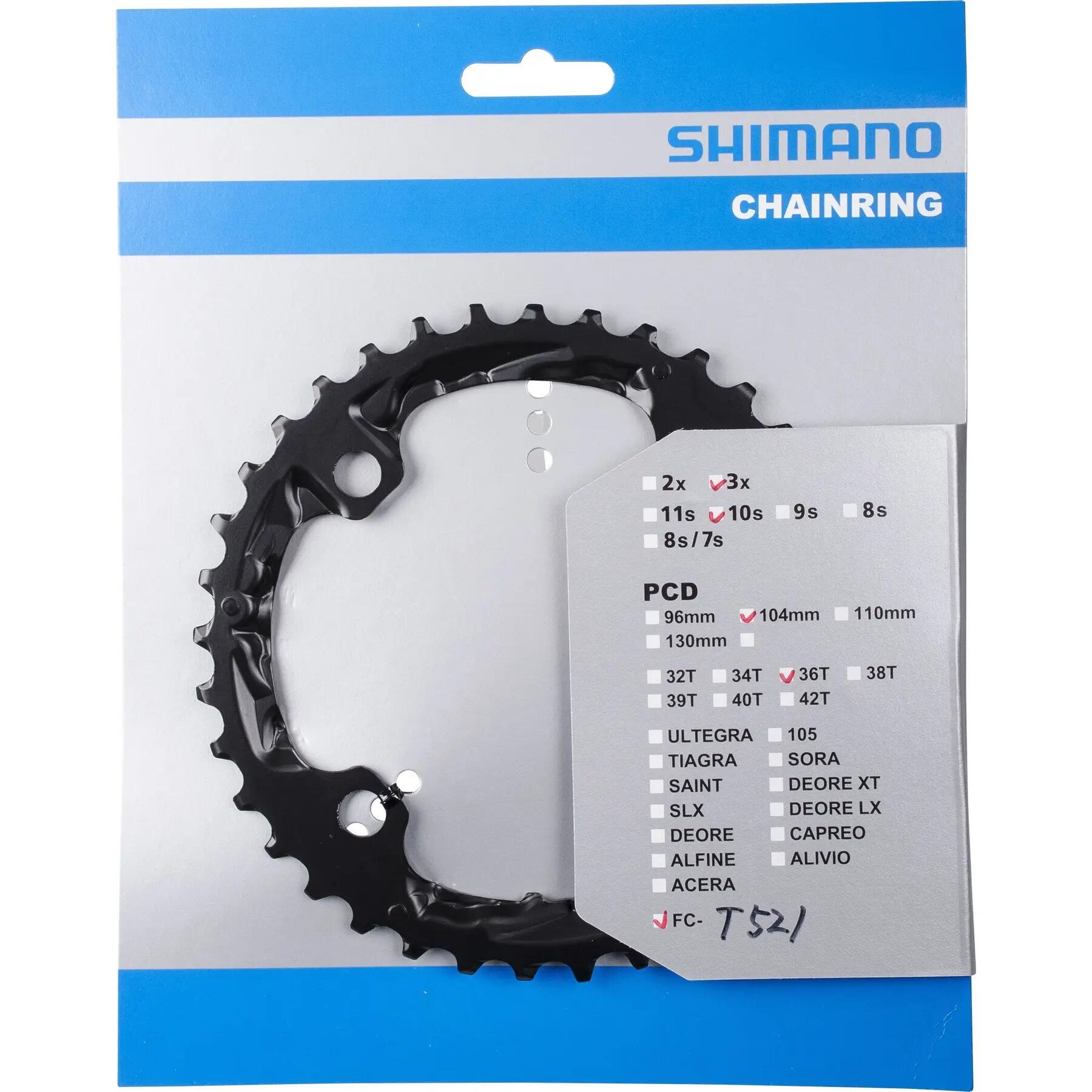 Plateau disque de Shimano Deore FC-M610/FC-T6010/FC-T611/FC-T521 2/3