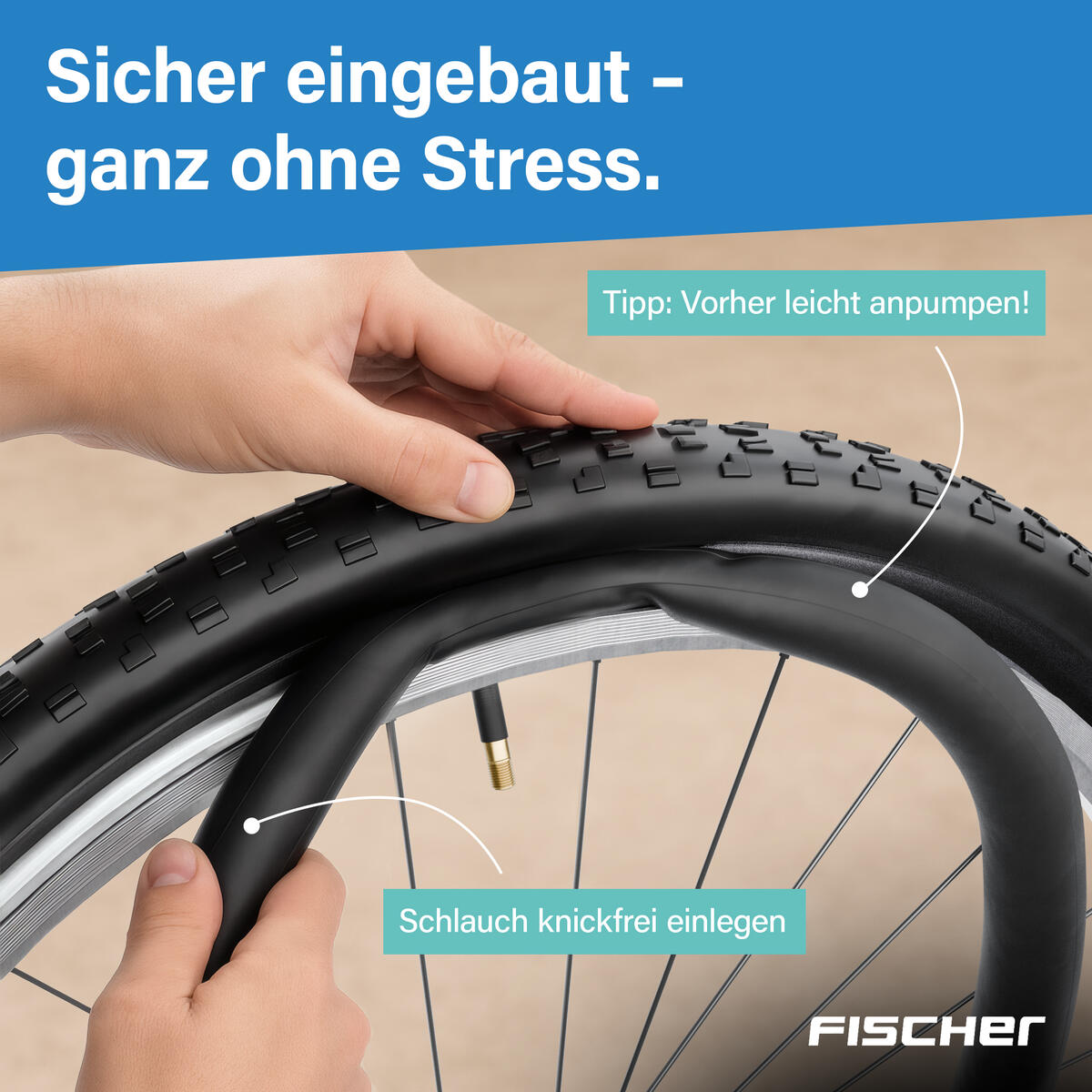 FISCHER X2 Schlauch 28/29 breit 50/62-622 AV 6/7