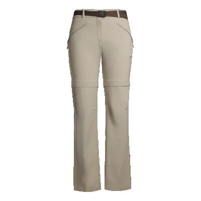 Wandelbroek dames - trango buhler convertible w ss - taupe