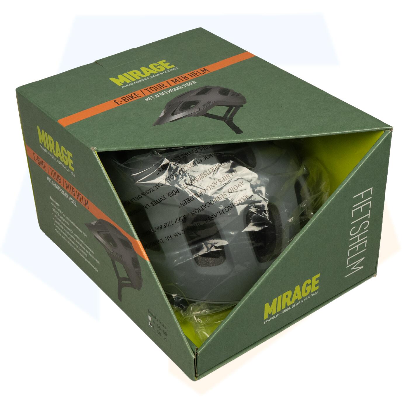 Mirage MTB / Tour / Speed Pedelec Fietshelm - Mat Grijs 4/5