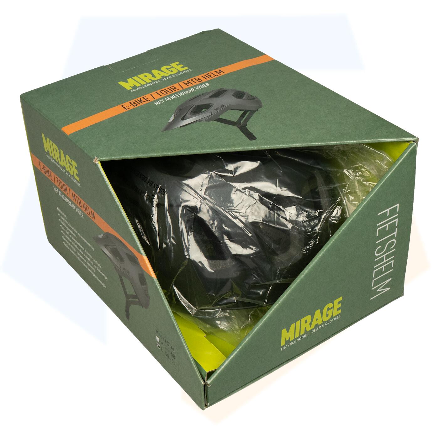 Mirage MTB / Tour / Speed Pedelec Fietshelm - Mat Zwart 4/5