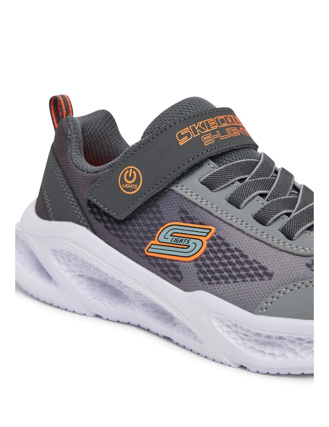 Calçado Skechers Meteor-ligh, Cinza, Crianças 7/7