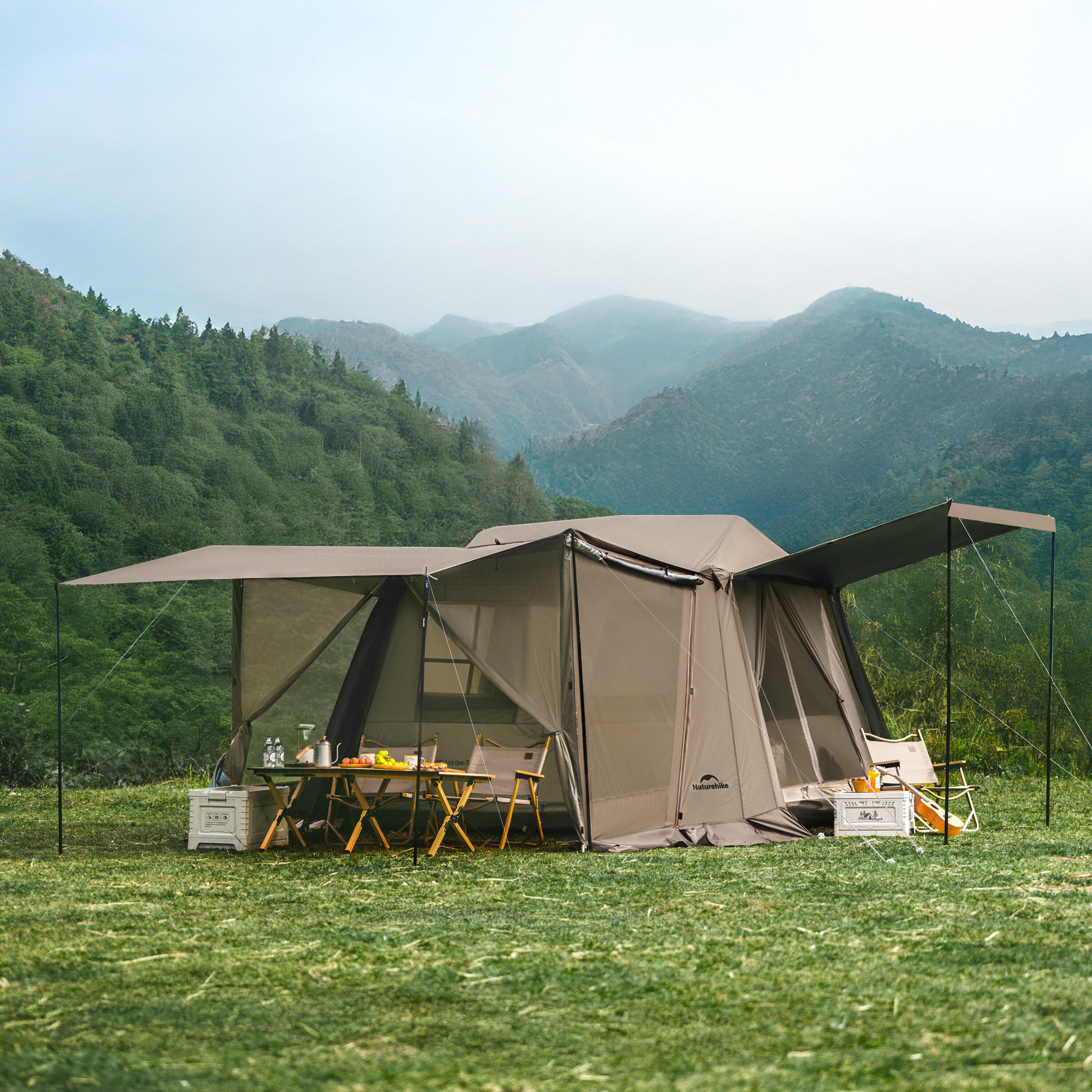 Tienda NatureHike Village 6.0 Plus para 4 personas: cómoda y resistente 2/7