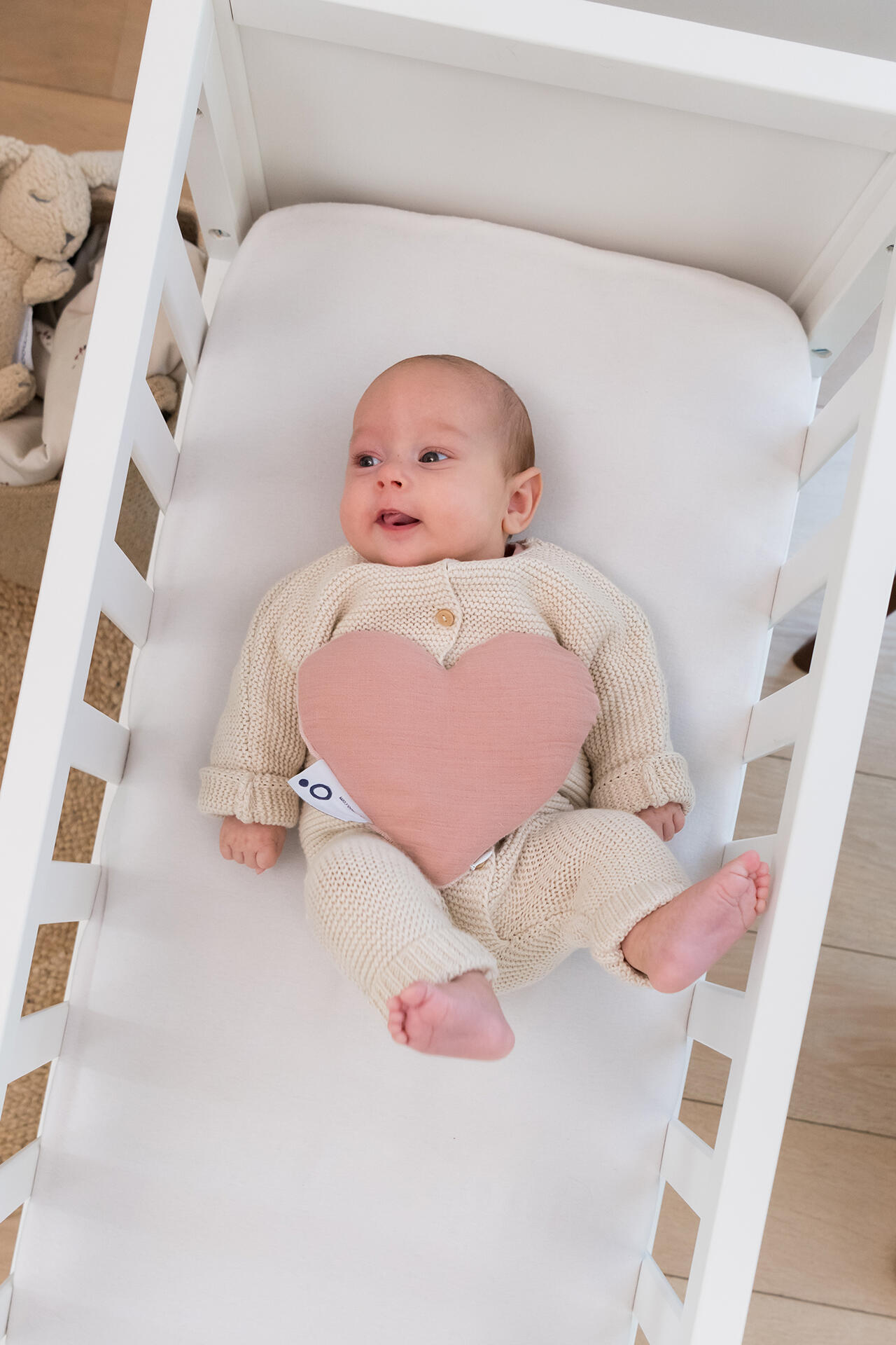 Bouillotte coussin chauffant ou raffraichissant bébé Snoogy Love Pink - Rose 5/7