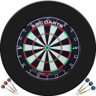 Abc darts - hq pro dartbord surround ring set + 2 sets dartpijlen