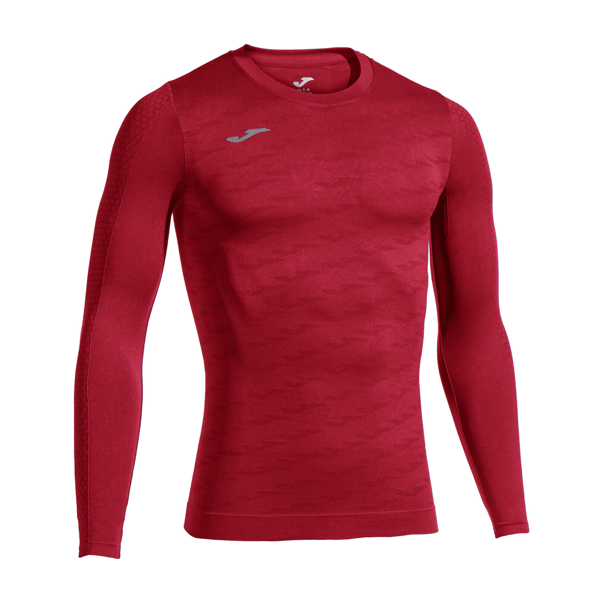 T-Shirt Manga Comprida Futebol Homem Joma Brama Classic Vermelho 4/4