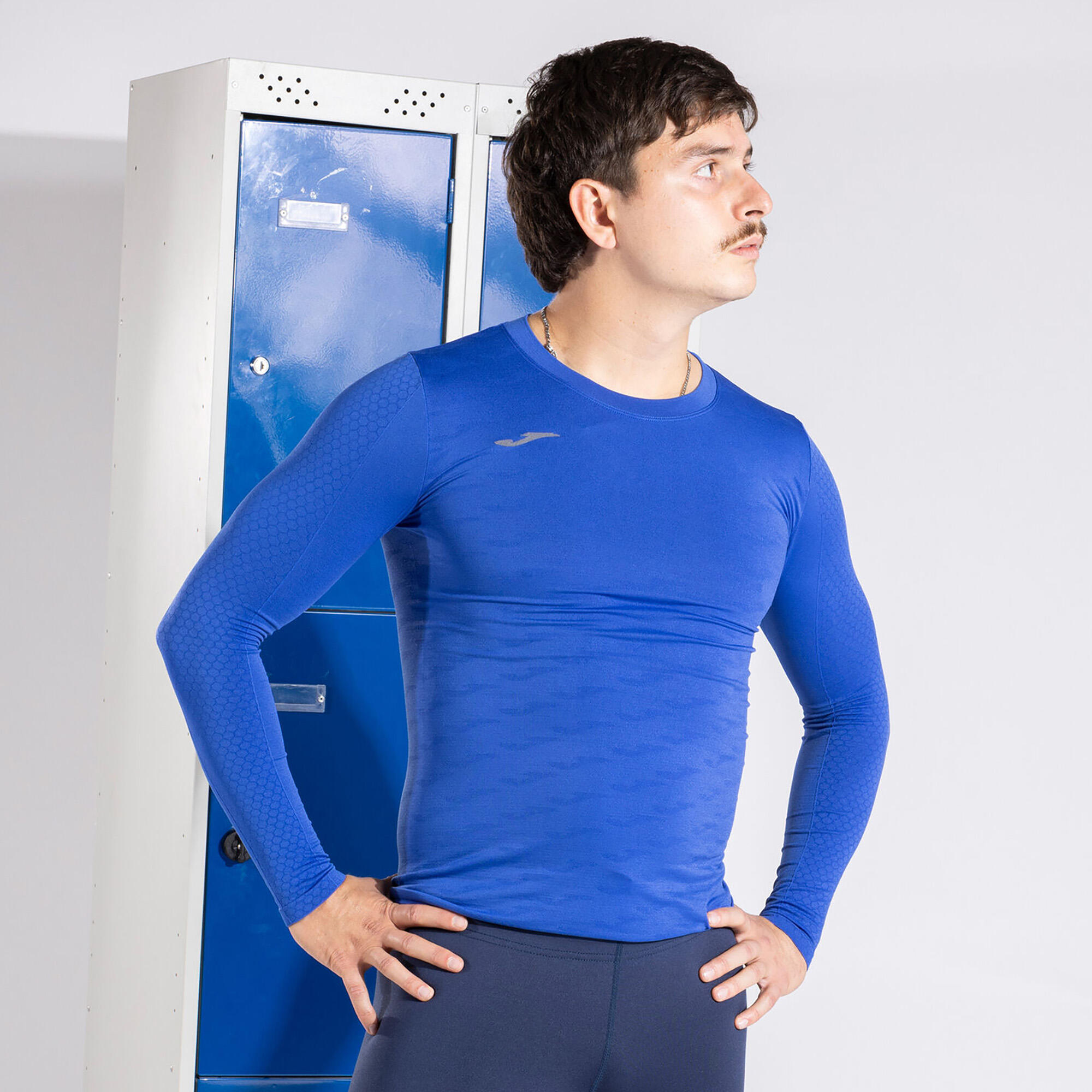 Camiseta Manga Larga Fútbol Hombre Joma Brama Classic Royal 5/7