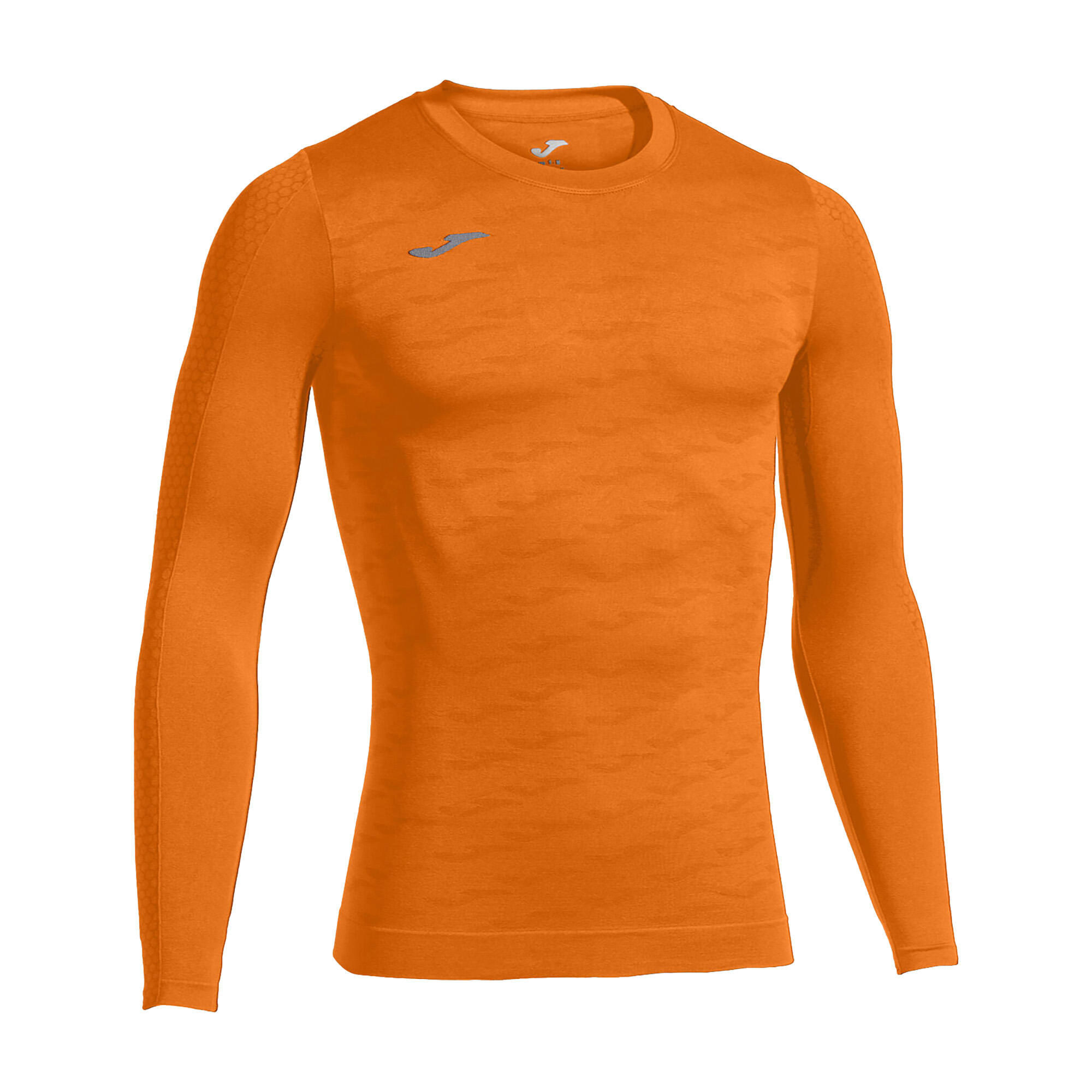 Camiseta Manga Larga Fútbol Hombre Joma Brama Classic Naranja 4/4