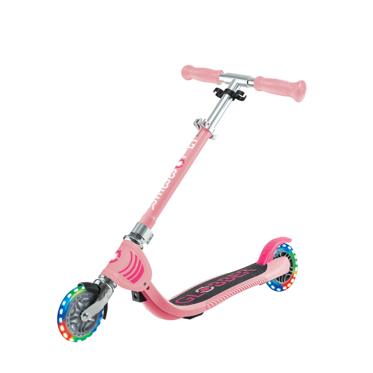 Trottinette 2 roues FLOW FOLDABLE JUNIOR LIGHTS - Rose pastel 2/7